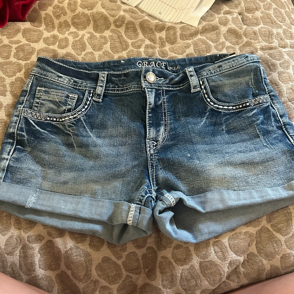Grace In LA Women’s Denim Shorts